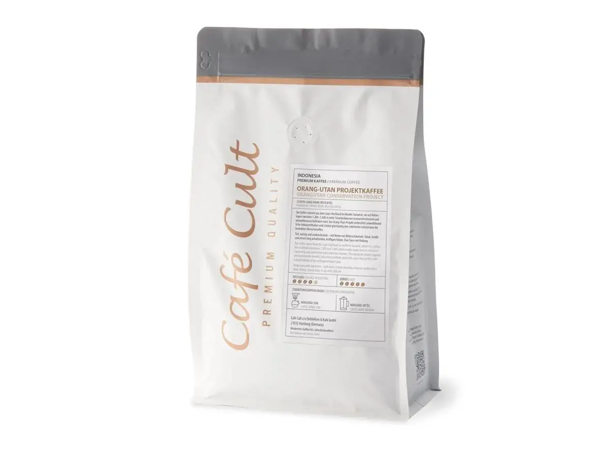 Indo&eacute;zia Or&aacute;ngut&aacute;n Projekt - 100% Arabica k&aacute;v&eacute; (58004) - 100g